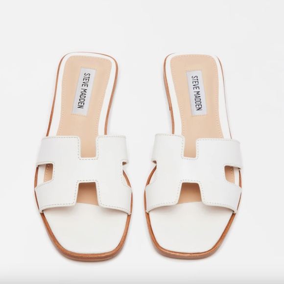 Steve Madden - HADYN Sandal WHITE LEATHER - Size 7 - Picture 6 of 6